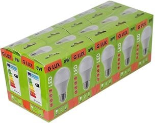 LED pirnid G.LUX GR-LED-A60-P-8W 3000K, 10 tk pakis цена и информация | Лампочки | kaup24.ee