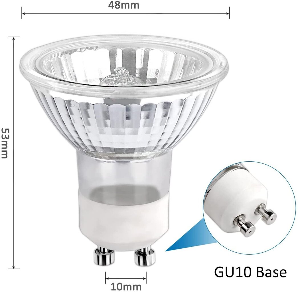 Halogeenpirnid G.LUX GU10 28W ECO, pakis 10 tk hind ja info | Lambipirnid, lambid | kaup24.ee