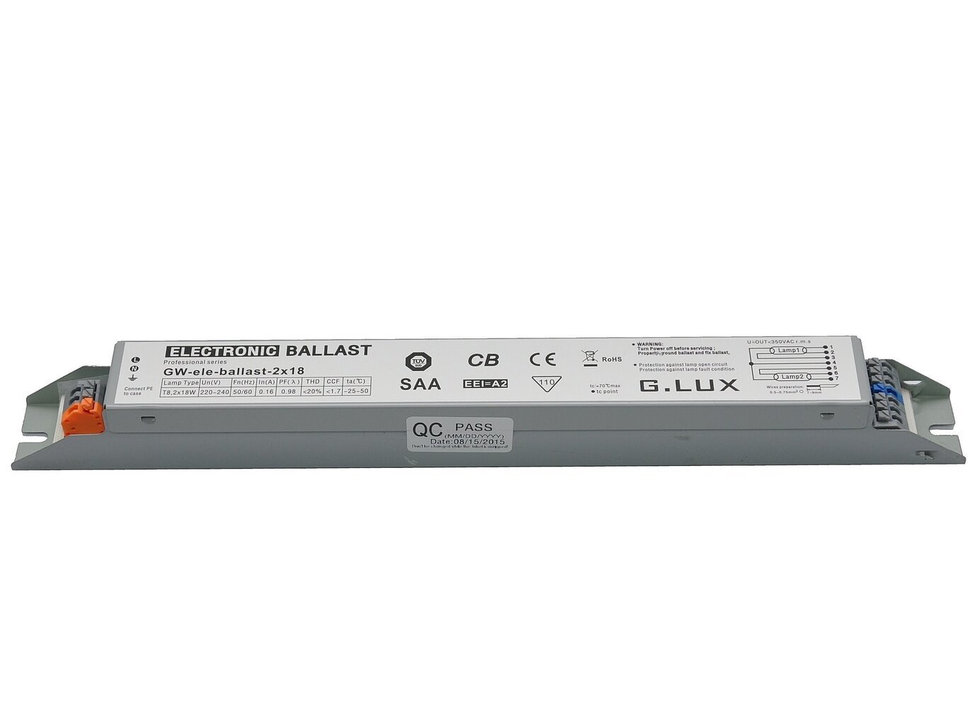 Elektrooniline starter T8 2x18W luminofoorpirnidele GW-ele-ballast-2x18 hind ja info | Toiteplokid | kaup24.ee