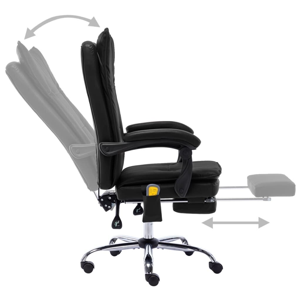 Masažinė biuro kėdė, juoda hind ja info | Kontoritoolid | kaup24.ee