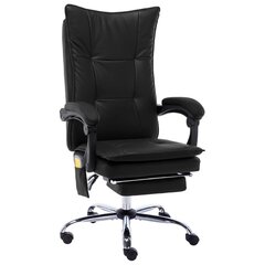Masažinė biuro kėdė, juoda цена и информация | Офисные кресла | kaup24.ee