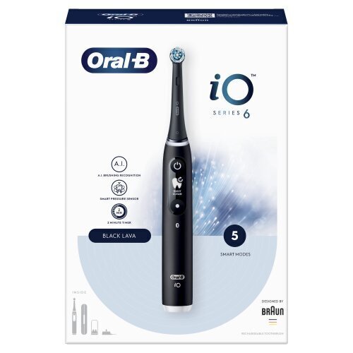 Oral-B iO6 Series Black Onyx цена и информация | Elektrilised hambaharjad | kaup24.ee