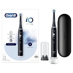 Oral-B iO6 Series Black Onyx цена и информация | Электрические зубные щетки | kaup24.ee