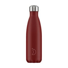 Termospudel Chilly's Bottle 500 ml, matt punane цена и информация | Термосы, термокружки | kaup24.ee