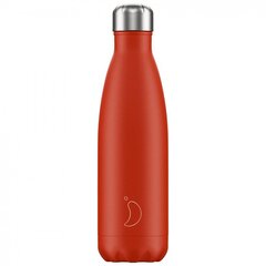 Termospudel Chilly's Bottle 500 ml, neon punane hind ja info | Termosed, termostassid | kaup24.ee