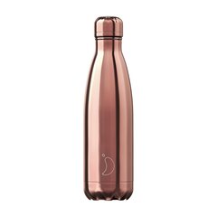 Termospudel Chilly's Bottle 500 ml, kroomitud roosa-kuld цена и информация | Термосы, термокружки | kaup24.ee