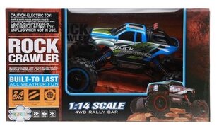 Внедорожник Rock Crawler 4WD с дистанционным управлением 1:14, синий цена и информация | Игрушки для мальчиков | kaup24.ee