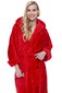 Naiste bambuskiust hommikumantel kapuutsiga mustriline Elite Bamboo, punane hind ja info | Naiste hommikumantlid | kaup24.ee