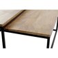 Kahe laua komplekt DKD Home Decor, 90x90x40 cm, 2 tk, must hind ja info | TV alused | kaup24.ee