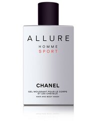 Chanel Allure Sport dušigeel meestele 200 ml цена и информация | Парфюмированная косметика для мужчин | kaup24.ee