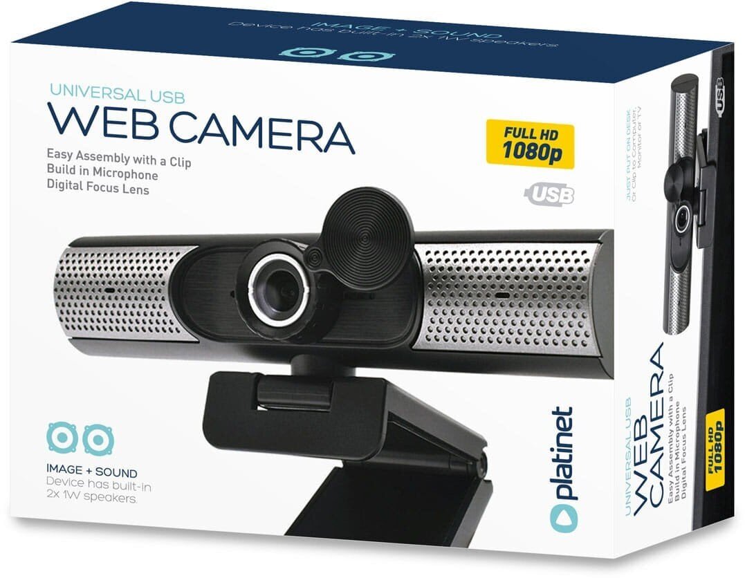 Platinet videokaamera 1080P mikrofoniga 2x1W цена и информация | Arvuti (WEB) kaamerad | kaup24.ee