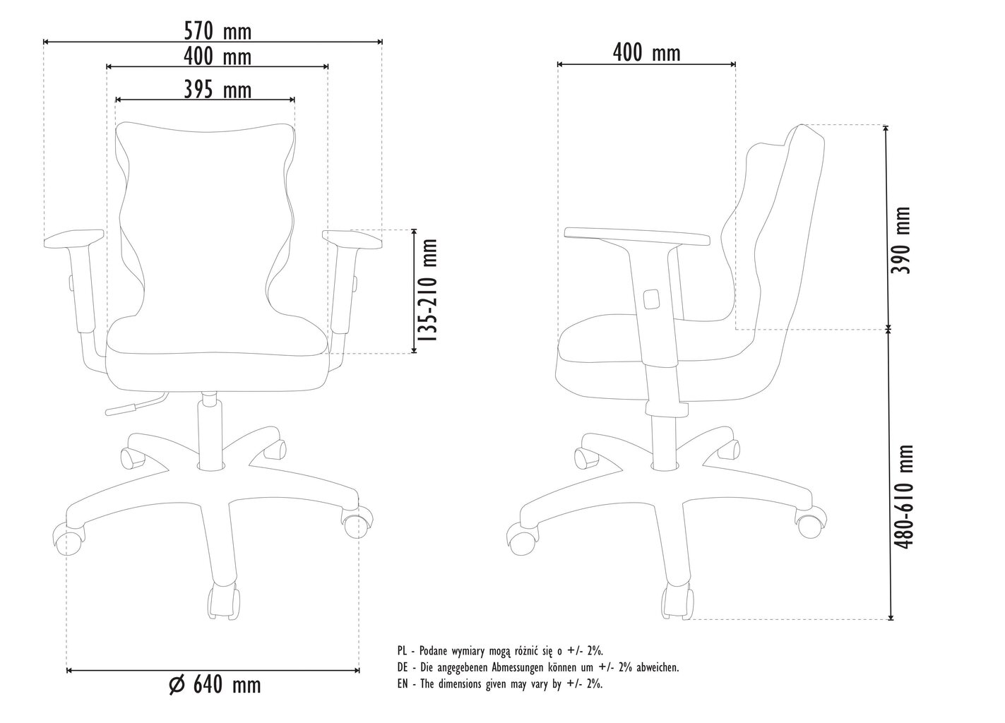 Kontoritool Entelo Good Chair Duo VS01 5, valge/must hind ja info | Kontoritoolid | kaup24.ee