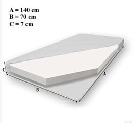 Детская кровать ADRK Furniture Auto 4x4, 70x140 см цена и информация | Детские кровати | kaup24.ee