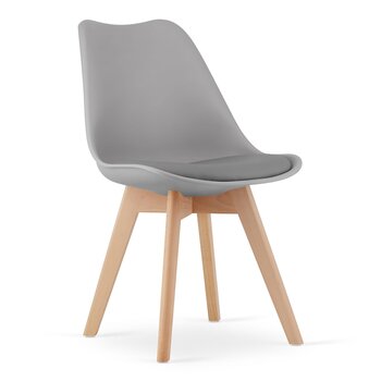 Набор из 4 стульев Mark, серый/коричневый цвет цена и информация | Стулья для кухни и столовой | kaup24.ee