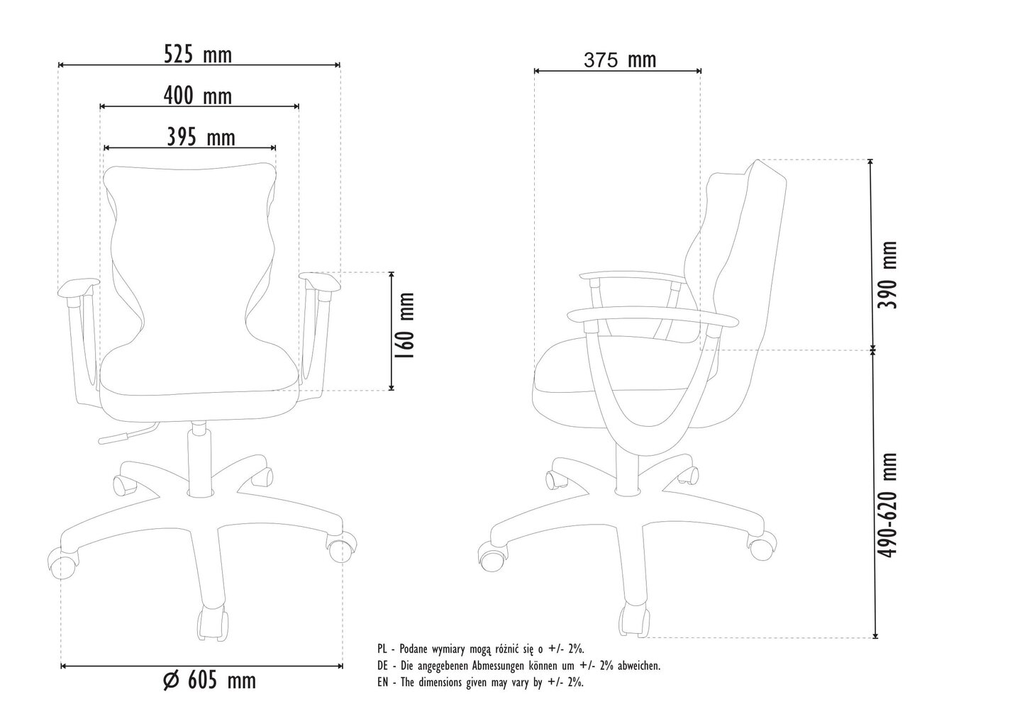 Kontoritool Entelo Good Chair Norm VS26 5, beež/must hind ja info | Kontoritoolid | kaup24.ee
