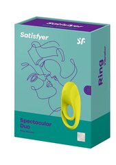 Satisfyer вибрирующее кольцо для пениса Spectacular Duo Ring Vibrator цена и информация | Эрекционные кольца, насадки на пенис | kaup24.ee