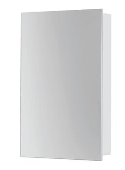 Навесной шкафчик для ванной комнаты с зеркалом AVM45, белый цена и информация | Шкафчики для ванной | kaup24.ee