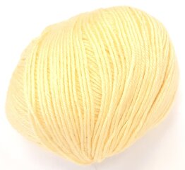 Нитки для вязания Alize Wool Wool-Bamboo, цвет светло-желтый 187 цена и информация | Принадлежности для вязания | kaup24.ee