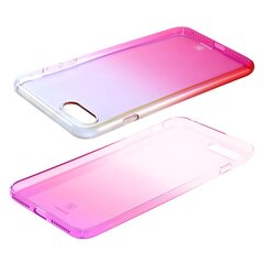 Baseus Glaze Case Impact Silicone Case for Apple iPhone 6 / 6S Plus Transparent - Pink hind ja info | Telefoni kaaned, ümbrised | kaup24.ee