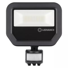 Светодиодный прожектор Ledvance Floodlight PFM, с датчиком движения, 20W/3000K, IP65 BK цена и информация | Уличное освещение | kaup24.ee