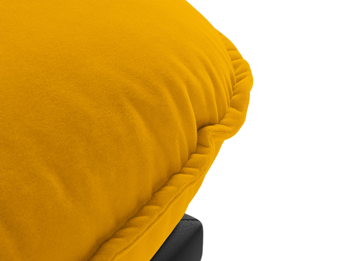 Tumba Interieus86 Auguste, kollane/must hind ja info | Kott-toolid, tumbad, järid | kaup24.ee