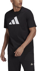 Футболка Adidas M Fi 3Bar Tee Black HD0893 HD0893/3XL цена и информация | Meeste T-särgid | kaup24.ee