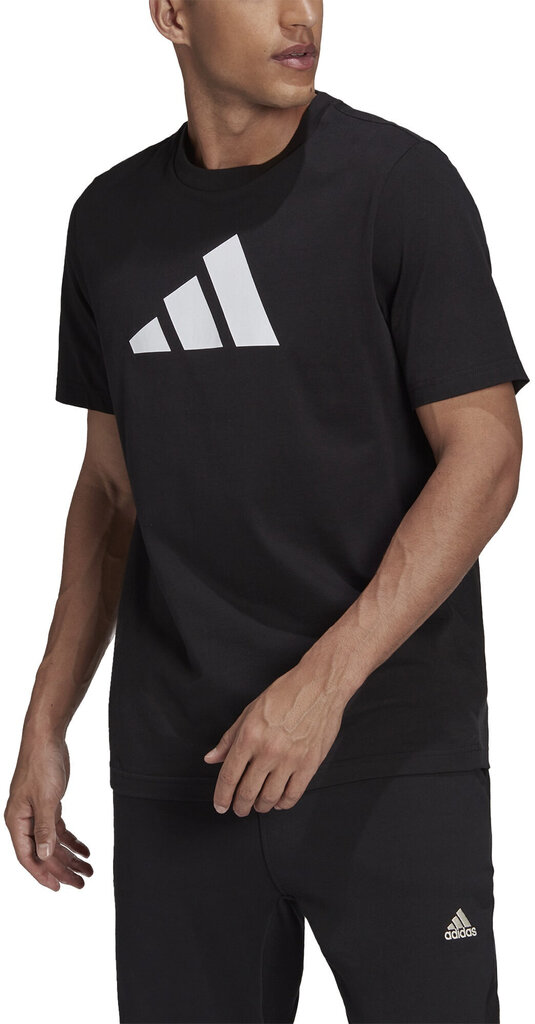 Adidas T-Särgid M Fi 3Bar Tee Black HD0893 HD0893/3XL цена и информация | Meeste T-särgid | kaup24.ee