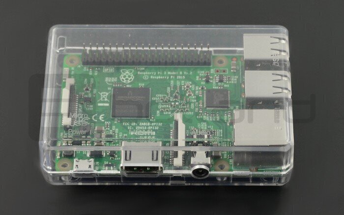 Raspberry Pi mudel 3B +, 3B, 2B ümbris, läbipaistev hind ja info | Robootika, konstruktorid ja tarvikud | kaup24.ee