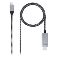 USB C -HDMI Kaabel NANOCABLE 4K HDR: Mõõt - 1,8 m hind ja info | Mobiiltelefonide laadijad | kaup24.ee