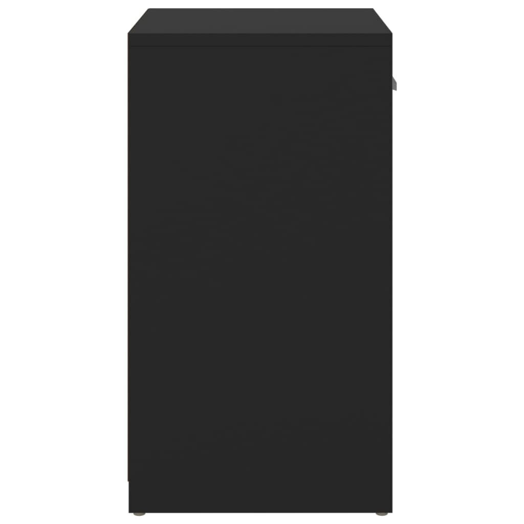 Jalatsipink vidaXL, must, 94,5 x 31 x 57 cm, puitlaastplaat hind ja info | Jalatsikapid, jalatsiriiulid | kaup24.ee