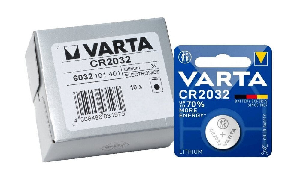 Patareid Varta Elements Lithium CR2032, 10 tk hind ja info | Patareid | kaup24.ee