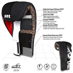 Детские боксерские перчатки RDX 4B Robo 4 унции., 6 унций. цена и информация | Боевые искусства | kaup24.ee
