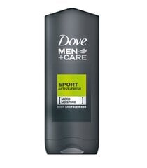 Dušigeel Dove Men + Care Micro Moisture keha- ja näopesuvahend Active Fresh, 250 ml hind ja info | Dušigeelid, õlid | kaup24.ee