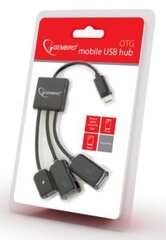 Gembird, USB-A/Micro USB, 0.15 м цена и информация | Адаптер Aten Video Splitter 2 port 450MHz | kaup24.ee