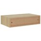 vidaXL sahtlitega seinariiulid, 2 tk, tamm, 40 x 23,5 x 10 cm MDF hind ja info | Riiulid | kaup24.ee