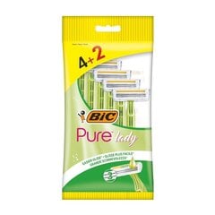 Pardel Bic Pure 3 Lady 4+2tk цена и информация | Косметика и средства для бритья | kaup24.ee