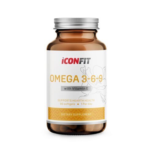 Iconfit Omega 3-6-9 (90 kapslit) цена и информация | Vitamiinid | kaup24.ee