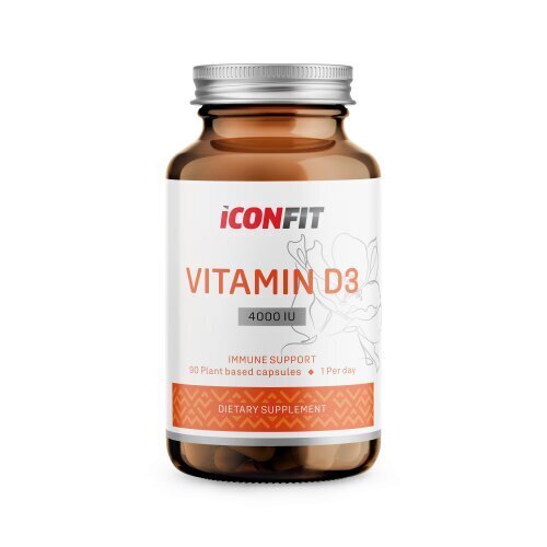 Iconfit Vitamin D3 4000 IU (90 kapslit) hind ja info | Vitamiinid | kaup24.ee