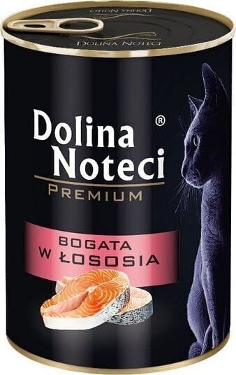 Märgtoit kassidele Dolina Noteci Premium, lõhega, 400g цена и информация | Konservid kassidele | kaup24.ee