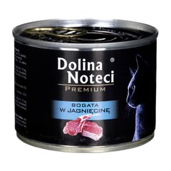 Märgtoit kassidele Dolina Noteci Premium, lambalihaga, 185g hind ja info | Dolina Noteci Lemmikloomatarbed | kaup24.ee