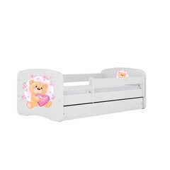 Кровать Babydreams, белая, 160x80 см, с выдвижным ящиком цена и информация | Кровати | kaup24.ee