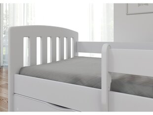 Кровать, белая, 160х80 см, с выдвижным ящиком цена и информация | Кровати | kaup24.ee