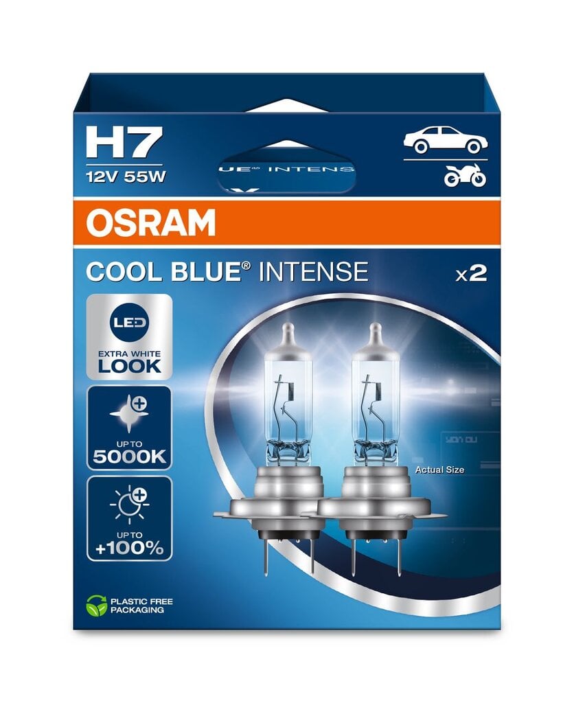 Auto halogeenpirn Osram L64210CBIDUO H7, 55W, 12V, PX26D, 2 tk цена и информация | Autopirnid | kaup24.ee