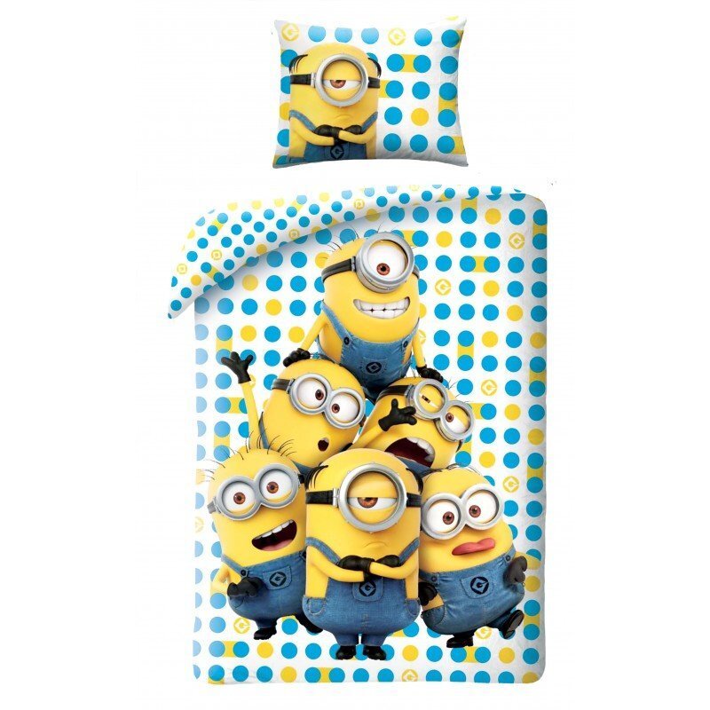 Laste voodipesukomplekt Minions, 2-osaline hind ja info | Beebide ja laste voodipesu | kaup24.ee