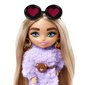 Nukk Barbie Extra mini koos lilla kleidiga, HGP66 hind ja info | Tüdrukute mänguasjad | kaup24.ee