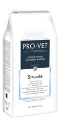 Struvit Dog 2,5kg - PRO-VET. Eriotstarbeline veterinaar-dieettoit, mis on välja töötatud struviidi urolitiaasiga täiskasvanud koertele цена и информация | Сухой корм для собак | kaup24.ee