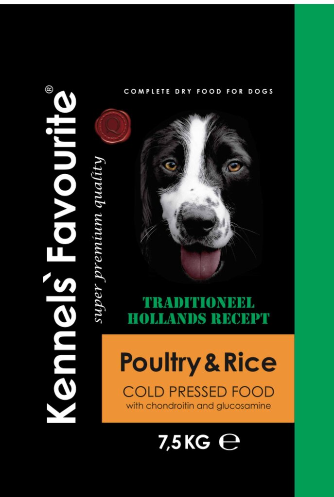 Poultry Rice 7,5kg-Kennels Favourite -(külmpressitud). Superpremium kvaliteediga külmpressitud täissööt kõikidele täiskasvanud koerte tõugudele hind ja info | Kuivtoit koertele | kaup24.ee