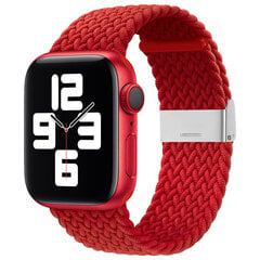 Браслет для часов Apple Watch 7 / 6 / SE / 5 / 4 / 3 / 2, 45 / 44 / 42 mm, красный цена и информация | Аксессуары для смарт-часов и браслетов | kaup24.ee
