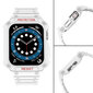 Kellarihm Apple Watchile 7 / 6 / 5 / 4 / 3 / 2 / SE 45 / 44 / 42 mm, valge hind ja info | Nutikellade ja nutivõrude tarvikud | kaup24.ee