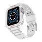 Kellarihm Apple Watchile 7 / 6 / 5 / 4 / 3 / 2 / SE 45 / 44 / 42 mm, valge hind ja info | Nutikellade ja nutivõrude tarvikud | kaup24.ee